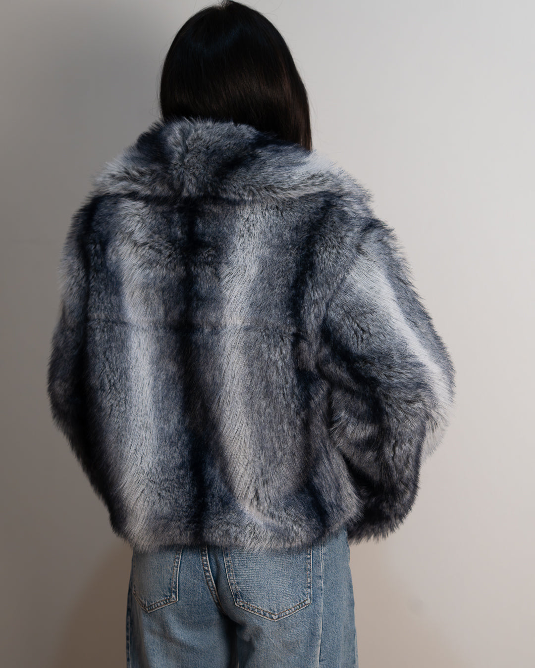 ECO PELLICCIA MARGOT AZZURRA