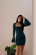 MINI DRESS SELINE VERDE