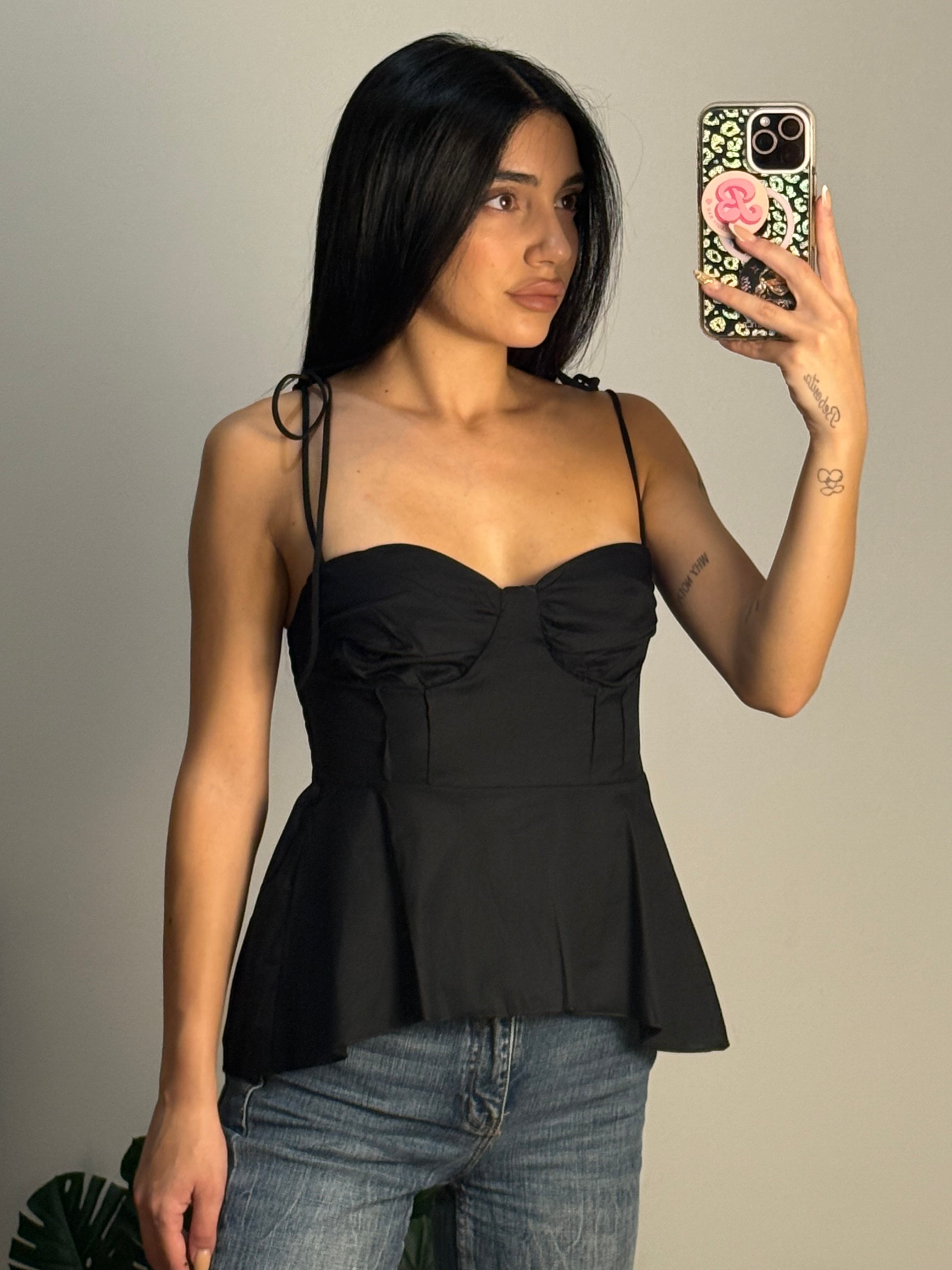 TOP MENTONE NERO