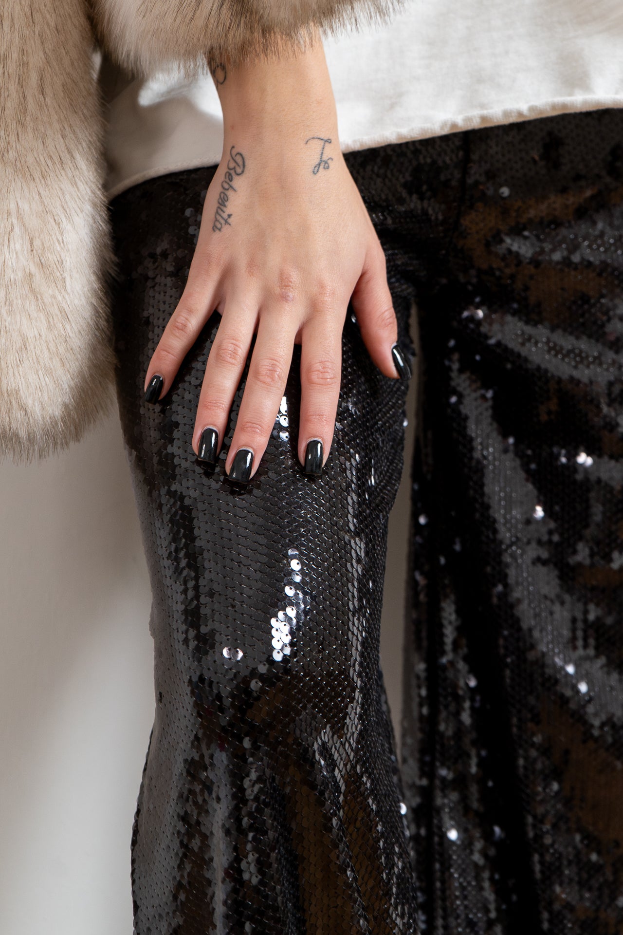 PANTALONE SHINY MARRONE