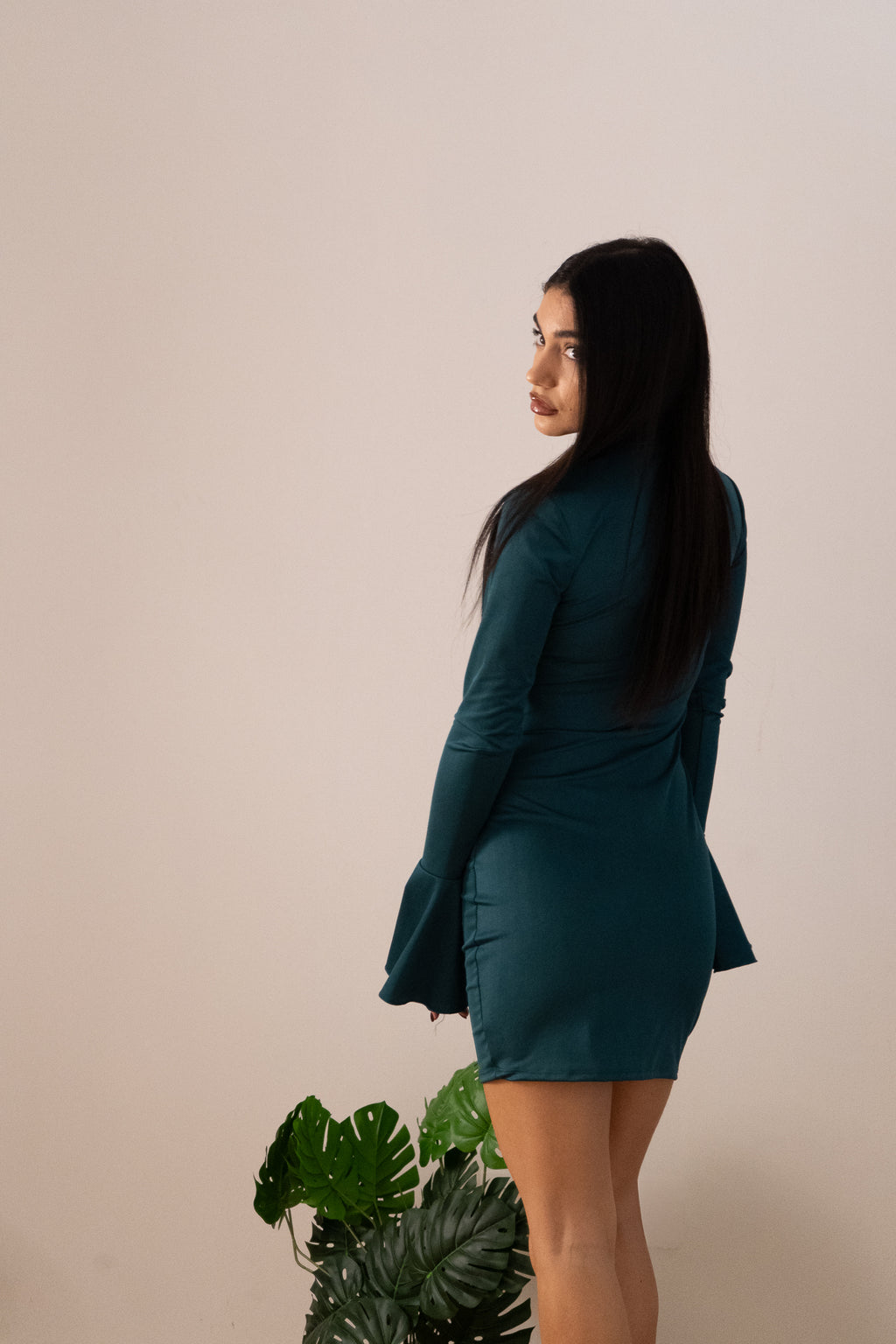 MINI DRESS SELINE VERDE