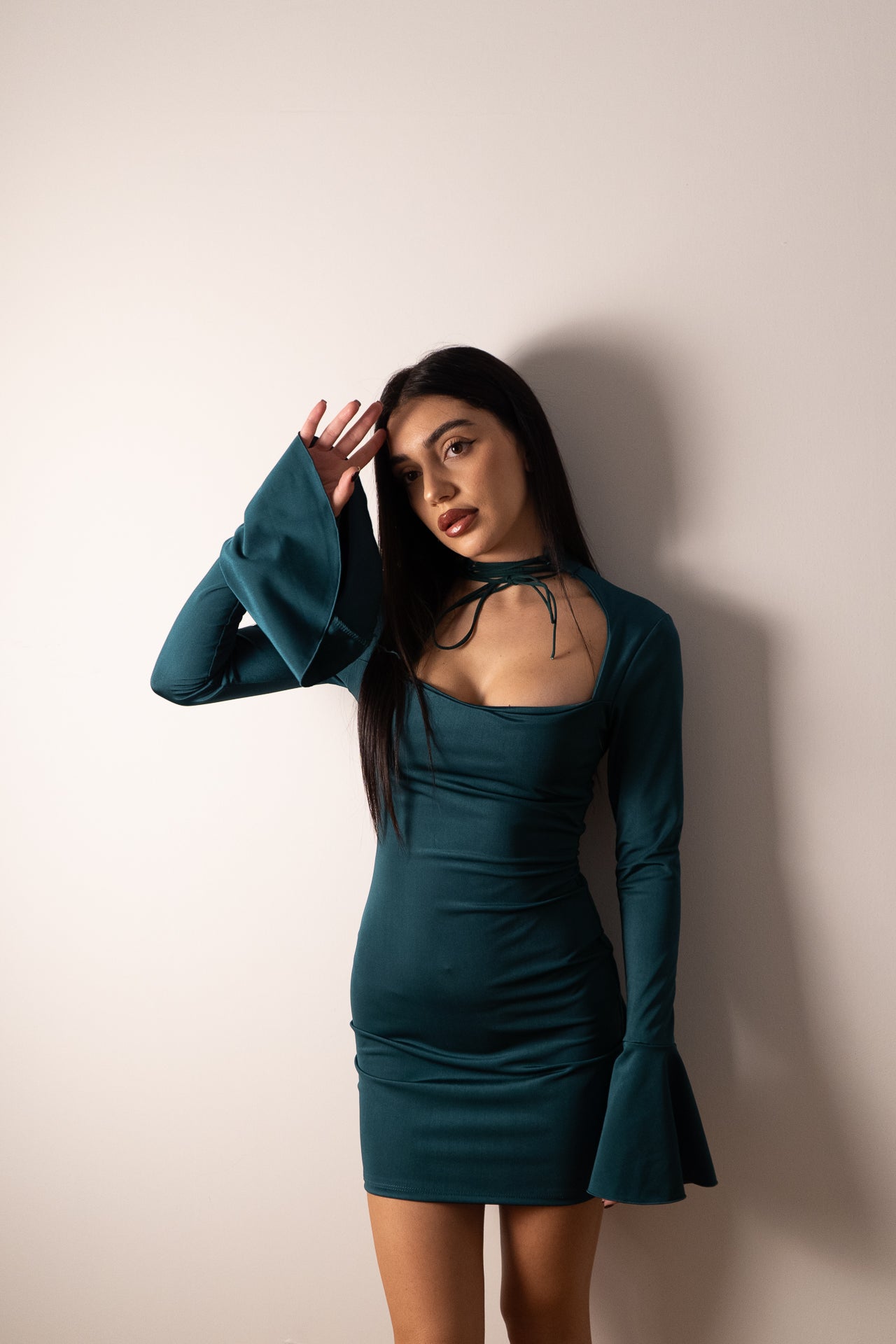 MINI DRESS SELINE VERDE