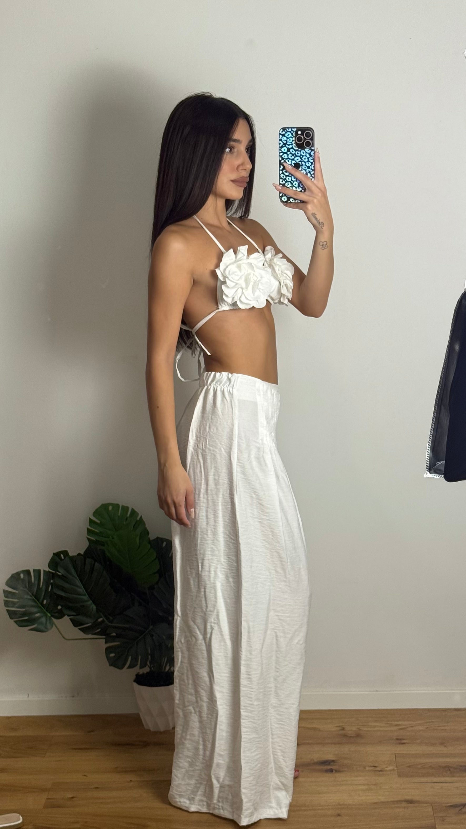 COORD SET FLORES BIANCO
