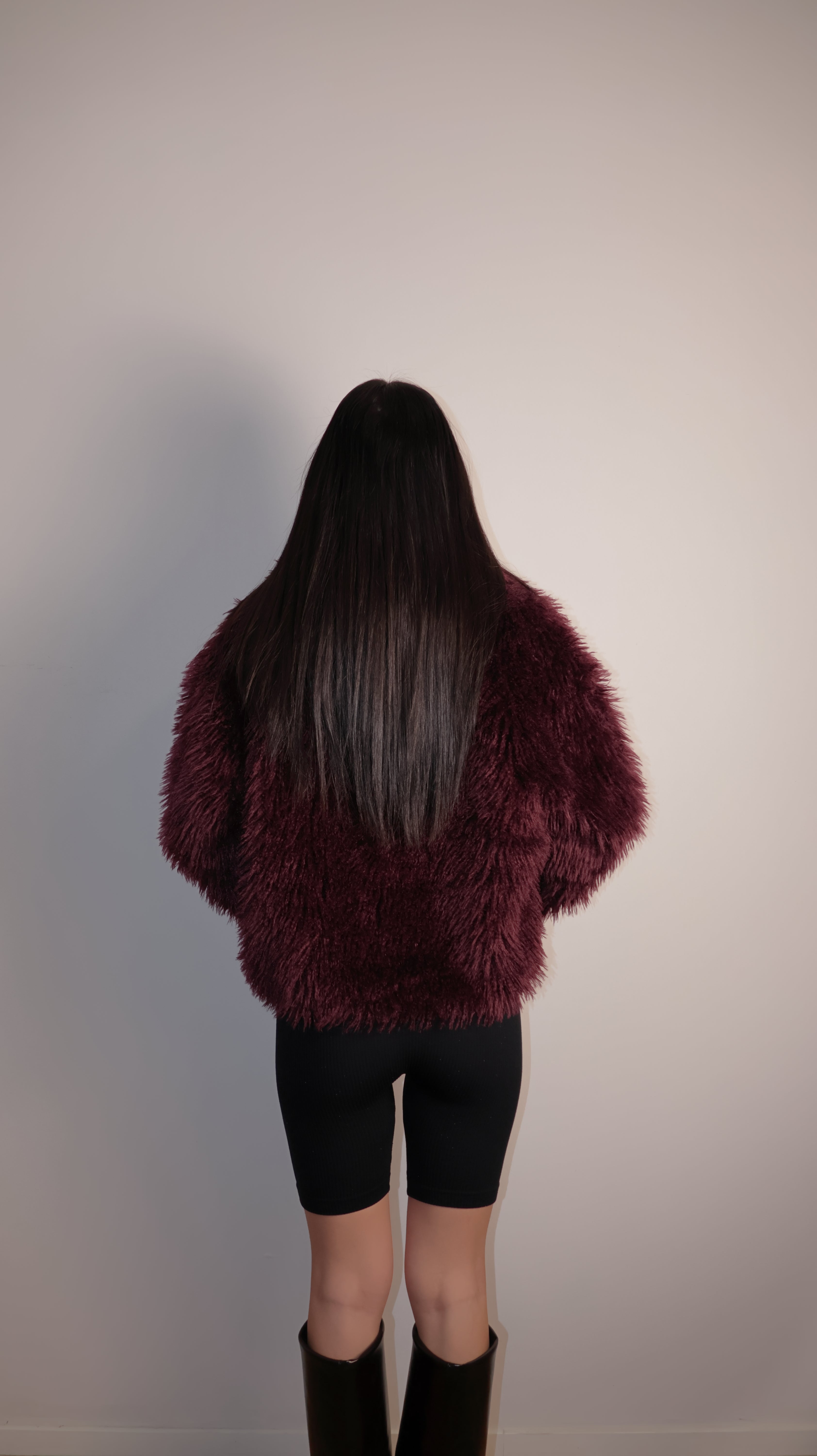FAUX FUR BORDEAUX